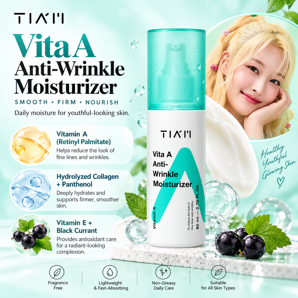 TIAM Vita A Anti-Wrinkle Moisturizer 80ml