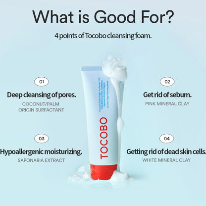 TOCOBO Coconut Clay Cleansing Foam 150ml