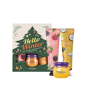 FRUDIA Hello Winter Honey Lip Balm & Hand Cream Christmas Gift Set