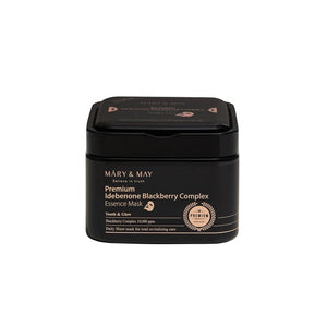 MARY & MAY Premium Idebenone Blackberry Complex Essence Mask 20 Sheets