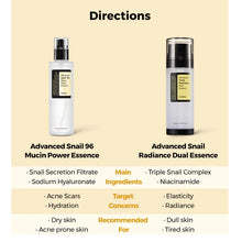 Load image into Gallery viewer, COSRX Advanced Snail Radiance Dual Essence