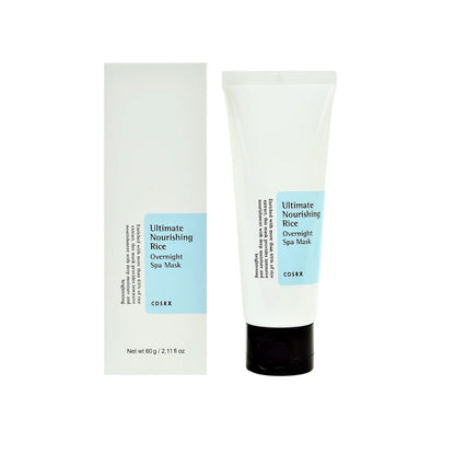 COSRX Ultimate Nourishing Rice Overnight Spa Mask is a rich, hydrating treatment that works overnight to brighten and revitalize your skin. Formulated with Rice Extract and Niacinamide, it helps to even out skin tone and enhance radiance, while Sunflower Seed Oil and Allantoin deeply nourish and soothe the skin. This mask leaves your complexion soft, smooth, and glowing by morning, making it perfect for all skin types seeking a luminous, refreshed look.