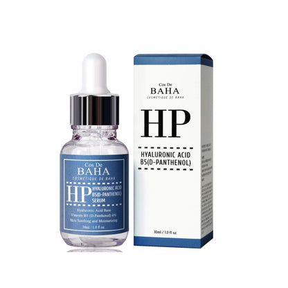 COS DE BAHA (HP) Hyaluronic Acid + B5 (D-Panthenol) Serum is a deeply hydrating serum suitable for all skin types, especially those needing extra moisture and repair. This formula features a blend of Hyaluronic Acid and 4% Vitamin B5, which together hydrate and strengthen the skin’s moisture barrier. 2% Niacinamide enhances skin tone and texture, while botanical extracts like Rosa Damascena and Lavandula Angustifolia soothe and calm the skin. This serum is perfect for daily use to achieve plump, soft, and s