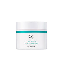 Load image into Gallery viewer, DR. CEURACLE Cica Regen 95 Soothing Gel is a lightweight, calming gel formulated with 95% Centella Asiatica Extract to soothe irritated and sensitive skin. Enriched with Madecassoside, Asiaticoside, and Hibiscus Flower Extract, this gel helps to reduce redness, promote skin healing, and strengthen the skin barrier. Its gentle, fast-absorbing formula provides long-lasting hydration without leaving a sticky residue, making it ideal for soothing and calming stressed skin. Suitable for all skin types, especiall