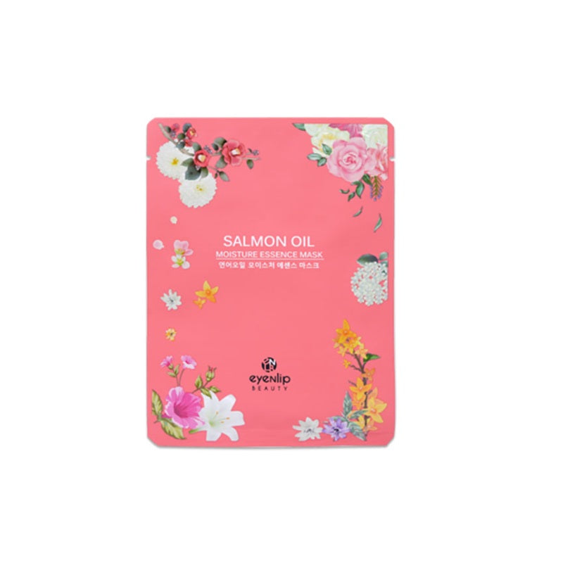 EYENLIP Salmon Oil Moisture Essence Mask is infused with Salmon Oil, Hippophae Rhamnoides Extract, and Fig Extract to deeply hydrate and nourish your skin. Packed with botanical ingredients like Pomegranate and Lavender Flower Extract, this mask promotes a smoother, more radiant complexion while helping to restore vitality and moisture balance. Perfect for revitalizing tired, dry skin.