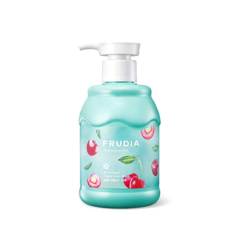 FRUDIA My Orchard Cherry Body Wash is a refreshing body cleanser designed to gently cleanse while leaving skin soft and smooth. Formulated with Cherry Fruit Extract, it helps revitalize dull skin while providing a fresh, fruity cleanse. Glycerin and Panthenol support moisture balance, while botanical extracts like Centella Asiatica Extract and Madecassoside help soothe the skin. The creamy lather rinses clean without dryness, making it ideal for daily use.