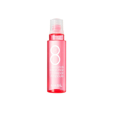 MASIL 8 Seconds Salon Hair Repair Ampoule is a fast-acting treatment designed to deeply nourish and repair damaged hair in just 8 seconds. Enriched with a blend of Hydrolyzed Proteins, Collagen, and Amino Acids, it strengthens hair structure, boosts elasticity, and restores shine. Infused with natural oils like Camellia Seed, Avocado, and Olive, it provides deep hydration and smoothness. Herbal extracts such as Witch Hazel, Peppermint, and Lavender offer soothing benefits for the scalp. Perfect for transfor