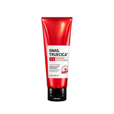 SOME BY MI Snail Truecica Miracle Repair Low pH Gel Cleanser is a gentle yet effective cleanser formulated to maintain your skin's natural pH balance. Infused with snail secretion filtrate, it helps repair and soothe damaged skin while deeply cleansing impurities. Powered by Centella Asiatica Extract, Tea Tree Leaf Extract, and Madecassoside, it calms irritation and strengthens the skin barrier. The addition of Licorice Root Extract and Camellia Sinensis Leaf Extract brightens and nourishes the skin. Perfec