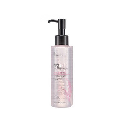 THE FACE SHOP Rice Water Bright Light Cleansing Oil is a lightweight cleansing oil infused with Rice Bran Oil and Jojoba Seed Oil to effectively dissolve makeup, dirt, and impurities while nourishing the skin. Enriched with Rice Extract, it helps brighten and hydrate, leaving your skin soft, radiant, and thoroughly cleansed without feeling greasy. Ideal for all skin types, this oil is perfect for gentle yet deep cleansing.