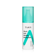 Load image into Gallery viewer, TIAM Vita A Anti-Wrinkle Moisturizer is a rejuvenating cream infused with Retinyl Palmitate (Vitamin A) to help reduce the appearance of fine lines and wrinkles while improving skin elasticity. Formulated with Sunflower Seed Oil, Hydrolyzed Collagen, and Panthenol, it deeply nourishes and hydrates the skin for a smoother, firmer texture. Enhanced with Vitamin E and Black Currant Fruit Extract, this moisturizer also provides antioxidant protection to support a healthy, radiant complexion. Perfect for daily u