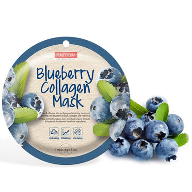 PUREDERM Blueberry Collagen Mask